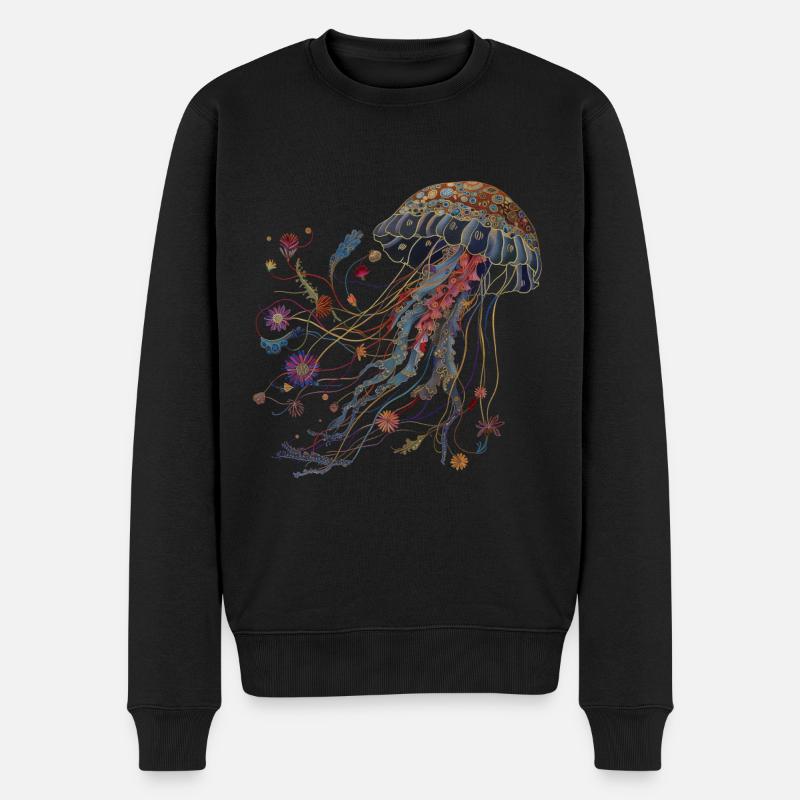 Cadeau de méduse - Pull Premium bio Homme - noir