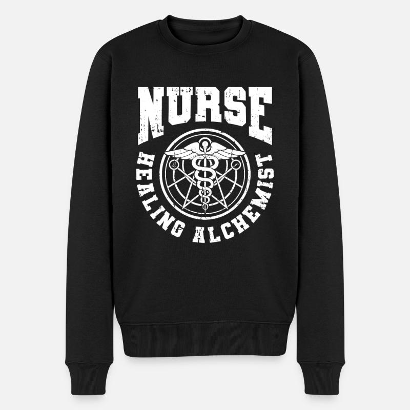 Alchimie infirmière - Pull Premium bio Homme - noir