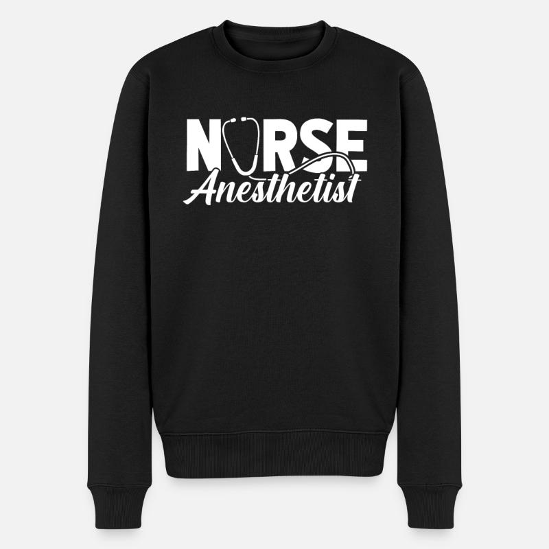Krankenschwester Infirmière anesthésiste - Pull Premium bio Homme - noir