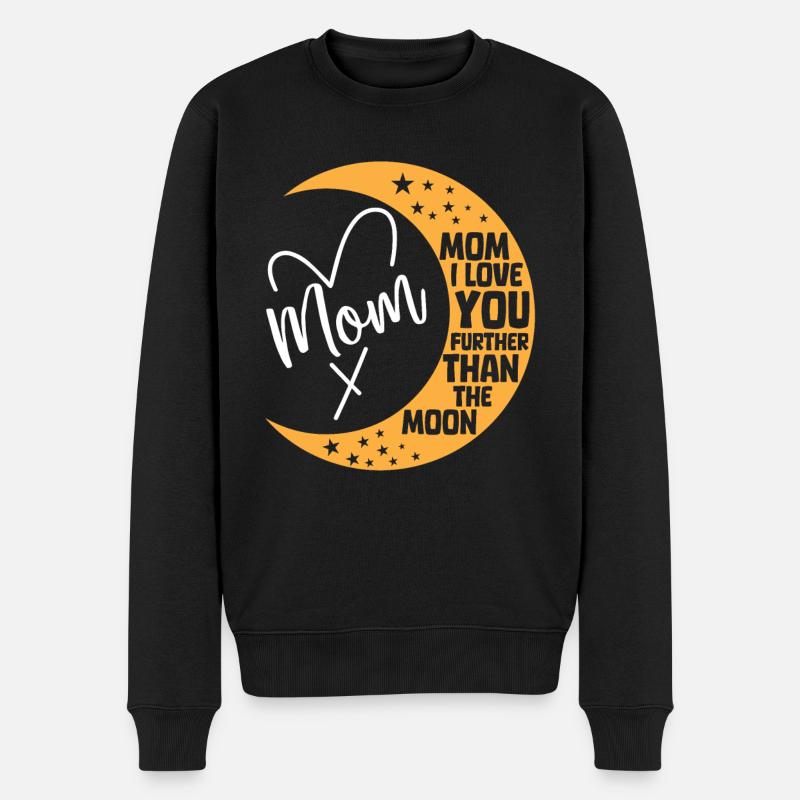 Lune Luna Amour Lune Maman - Pull Premium bio Homme - noir