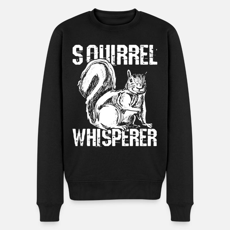 Eichhörnchen - Männer Premium Bio Pullover - Schwarz