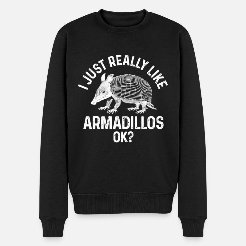 Gürteltier - Männer Premium Bio Pullover - Schwarz