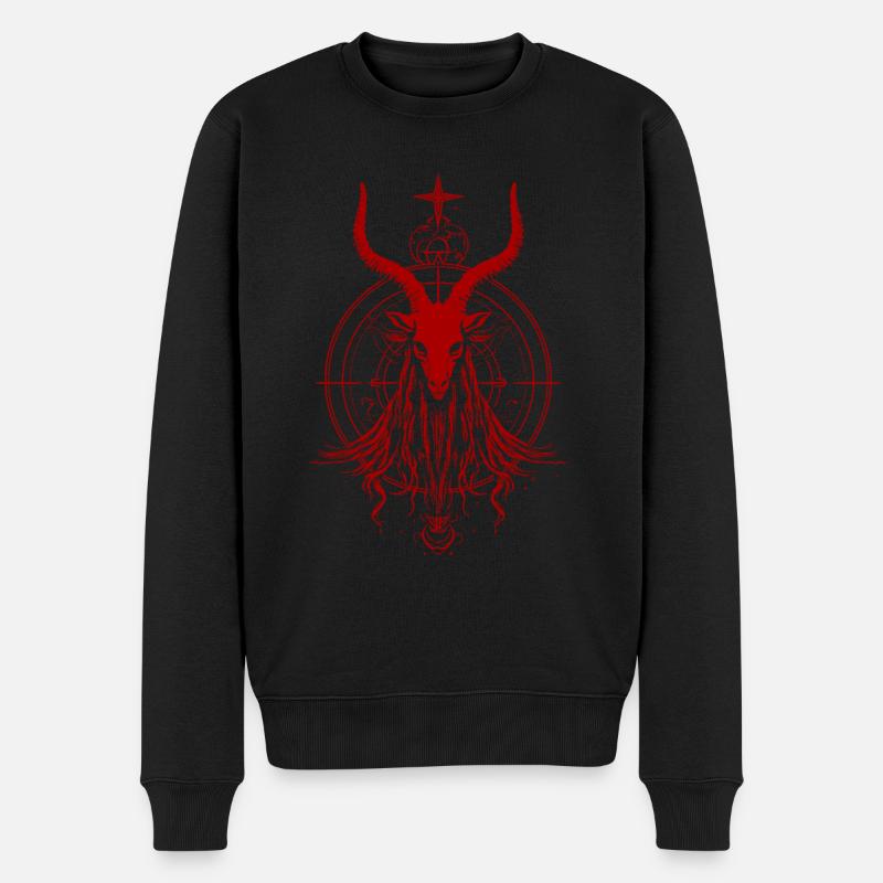 Chèvre Baphomet - Pull Premium bio Homme - noir
