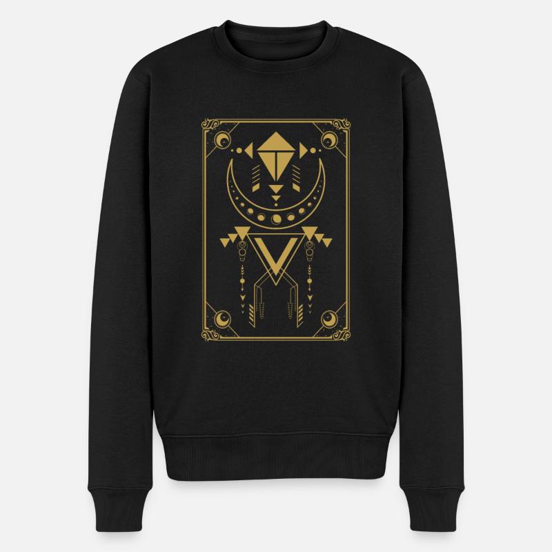 Carte de Tarot Lune Tarot Lune - Pull Premium bio Homme - noir