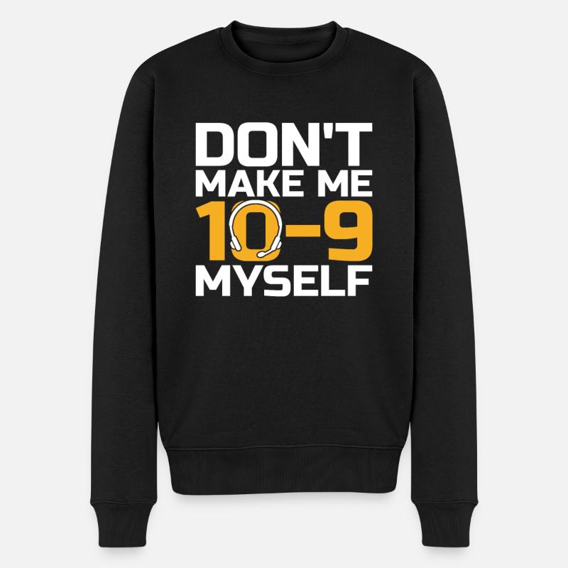 Notruf Leitstelle Einsatzzentrale - Männer Premium Bio Pullover - Schwarz