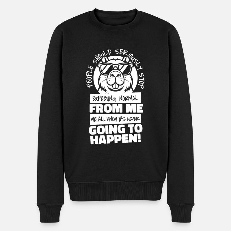Capybara Wasserschwein - Pull Premium bio Homme - noir