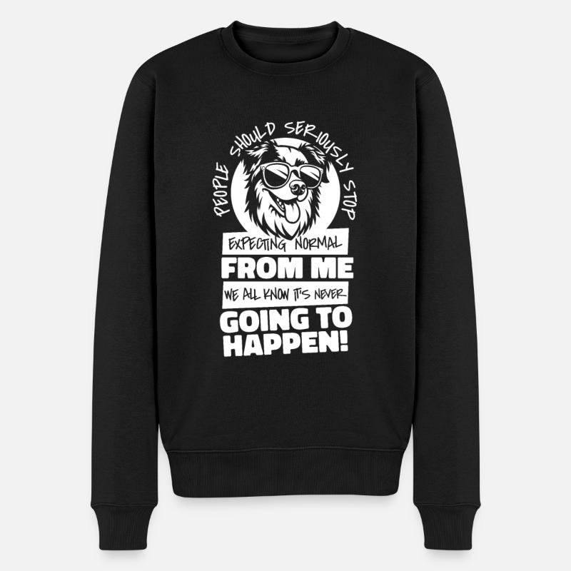 Australian Shepherd - Männer Premium Bio Pullover - Schwarz