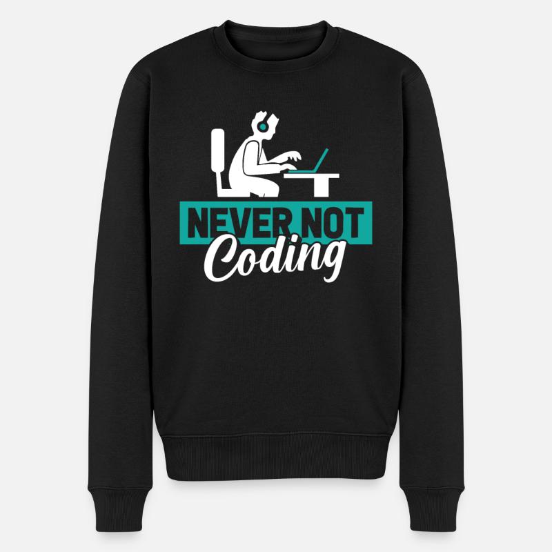 Entwickler Coder Programmierer - Männer Premium Bio Pullover - Schwarz