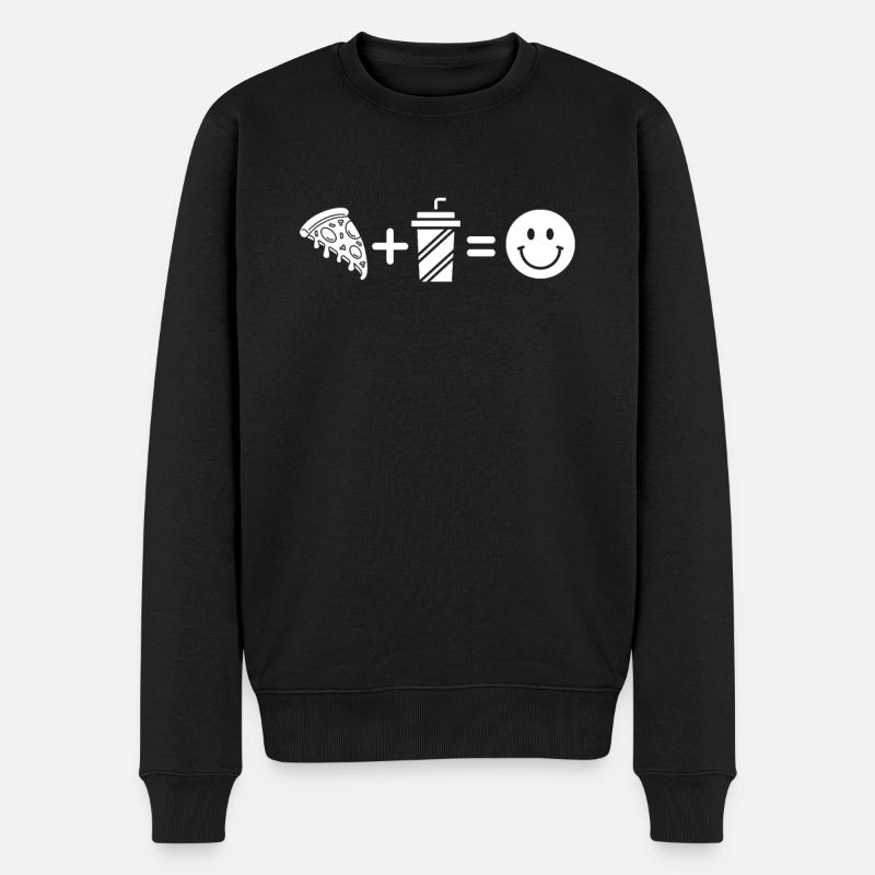 Pizza - Pull Premium bio Homme - noir