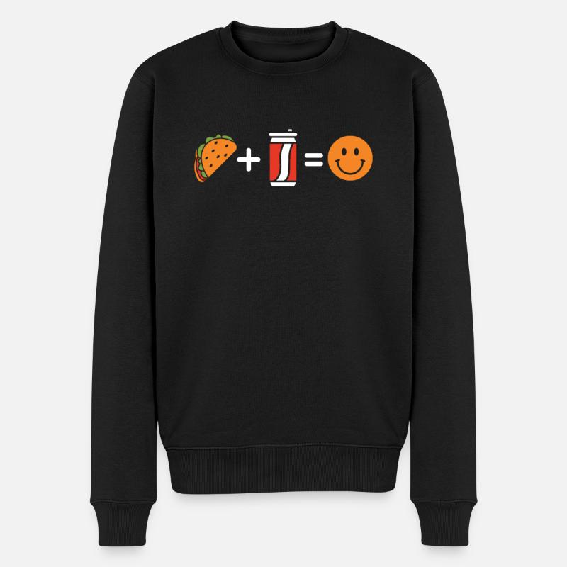 Tacos - Männer Premium Bio Pullover - Schwarz