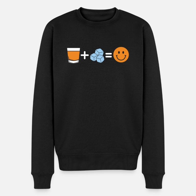 Whisky Whiskey - Männer Premium Bio Pullover - Schwarz