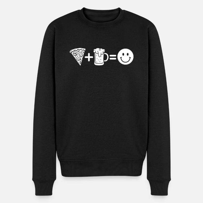 Pizza - Pull Premium bio Homme - noir