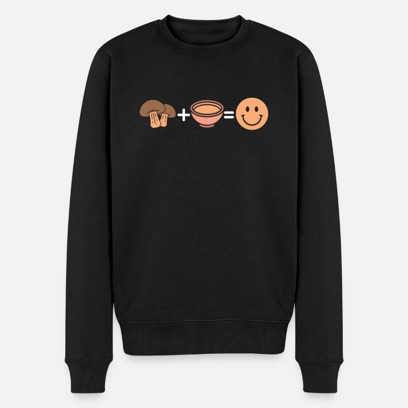Cueilleur de champignons - Pull Premium bio Homme - noir