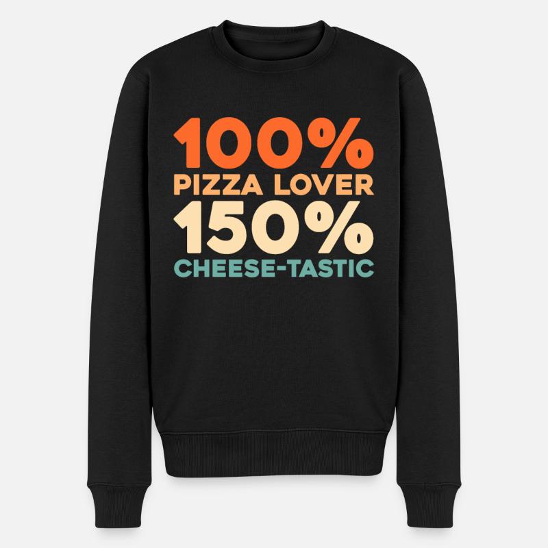 Pizza - Pull Premium bio Homme - noir