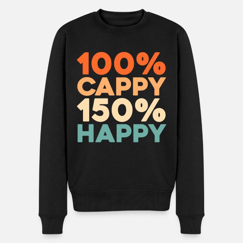 Capybara Wasserschwein - Männer Premium Bio Pullover - Schwarz