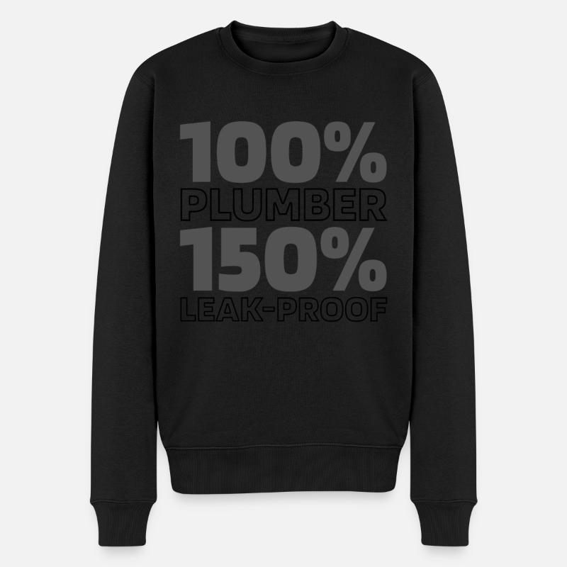 Klempner Installateur - Männer Premium Bio Pullover - Schwarz