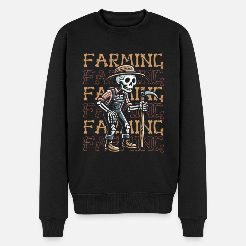 Farmer Farmer - Men's Premium Organic Jumper - black