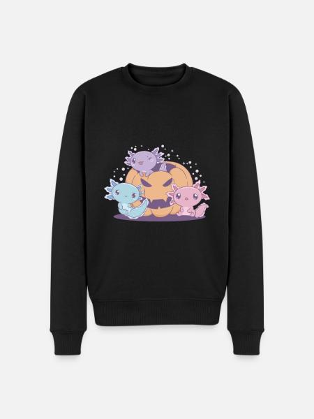 Drôle d’axolotl - Pull Premium bio Homme - noir