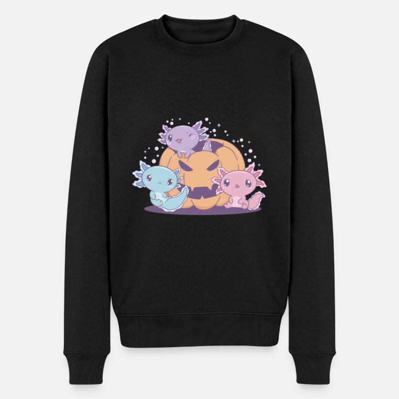 Drôle d’axolotl - Pull Premium bio Homme - noir