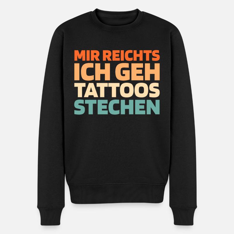 Tätowierer Tattoo - Männer Premium Bio Pullover - Schwarz