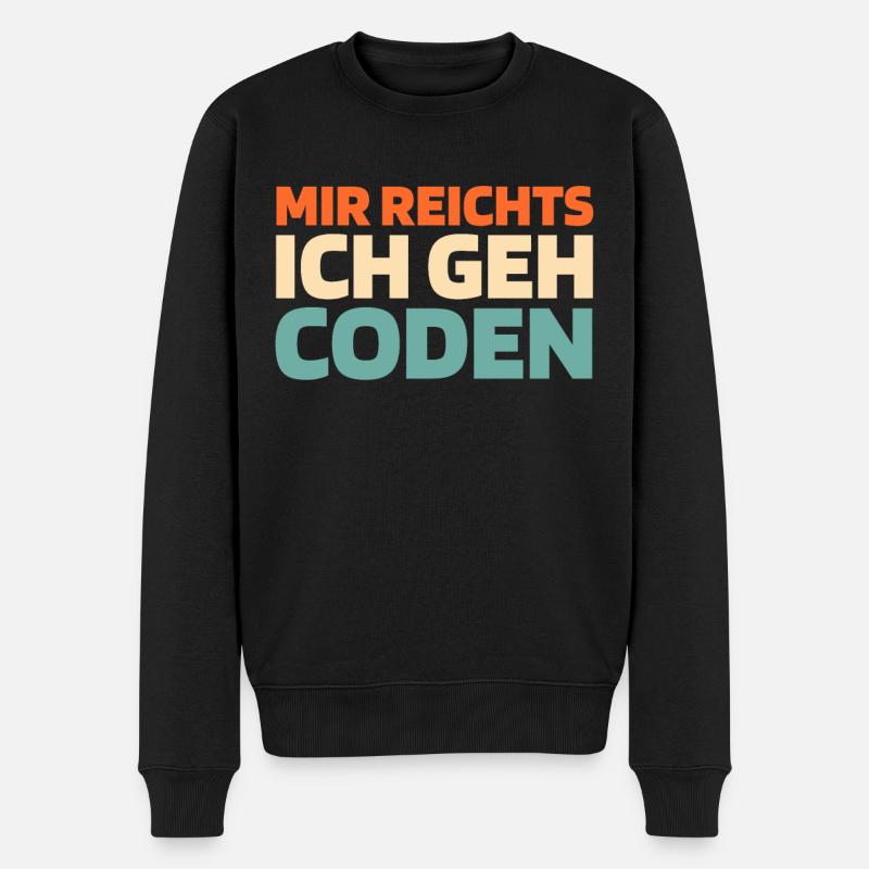 Entwickler Coder Programmierer - Männer Premium Bio Pullover - Schwarz