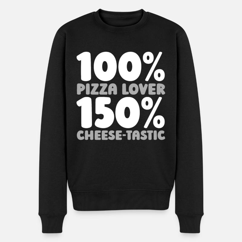 Pizza - Pull Premium bio Homme - noir