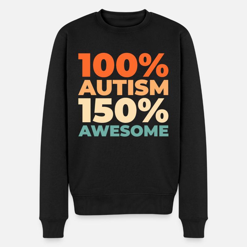 Autisme Autiste - Pull Premium bio Homme - noir
