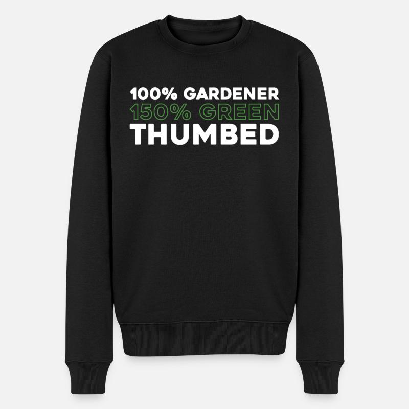 Jardinier amateur jardin - Pull Premium bio Homme - noir