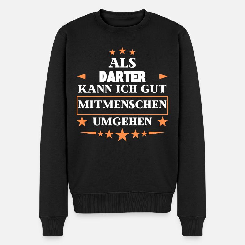 as darters. - Men's Premium Organic Jumper - black