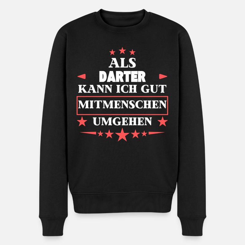 as darters. - Men's Premium Organic Jumper - black