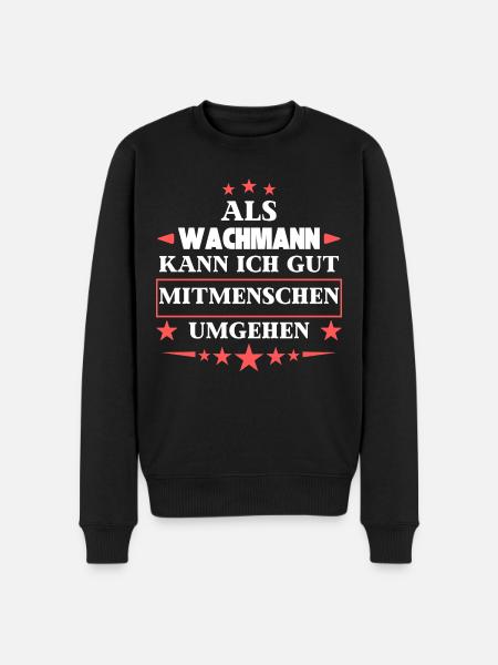 as a security guard. - Men's Premium Organic Jumper - black