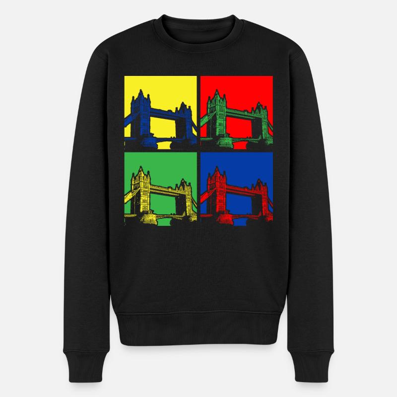 Pont de Londres - Pull Premium bio Homme - noir