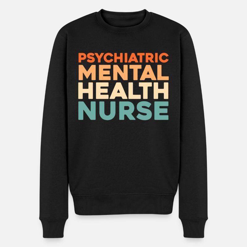Infirmière psychiatrique Krankenschwester - Pull Premium bio Homme - noir