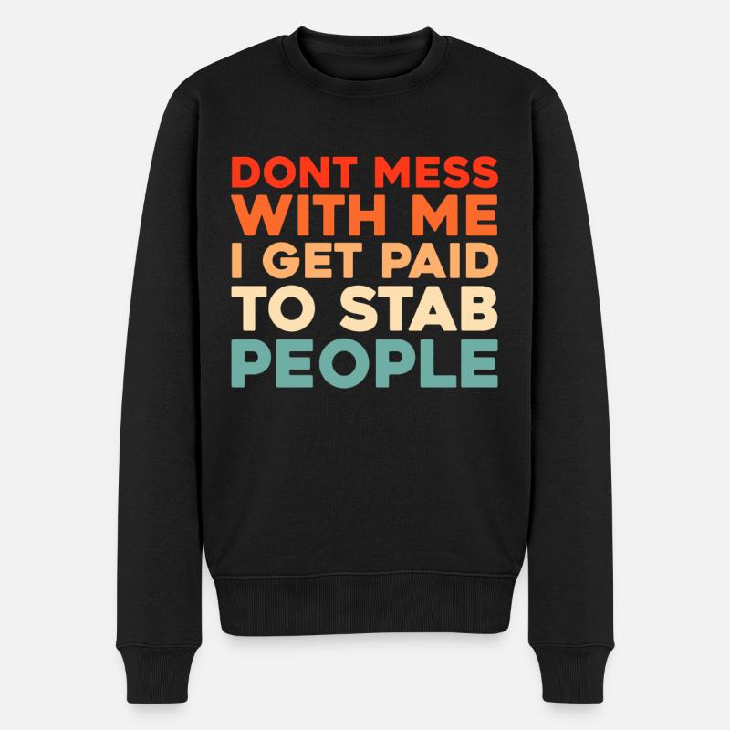 infirmier - Pull Premium bio Homme - noir