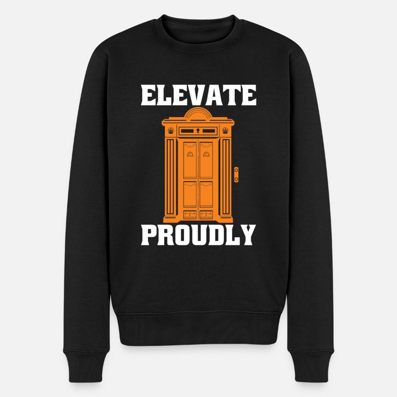 Elevator Elevator - Men's Premium Organic Jumper - black