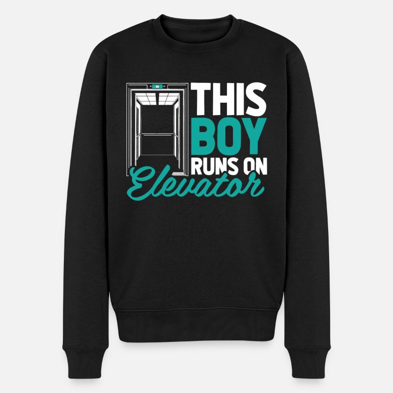 Elevator Elevator - Men's Premium Organic Jumper - black