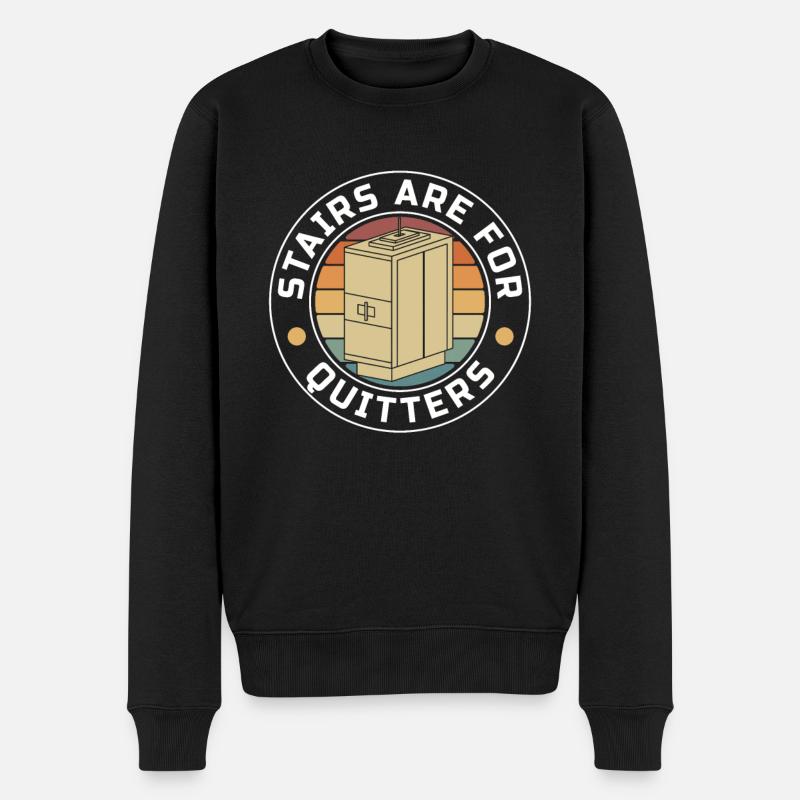 Elevator Elevator - Men's Premium Organic Jumper - black