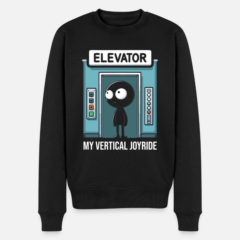 Elevator Elevator - Men's Premium Organic Jumper - black