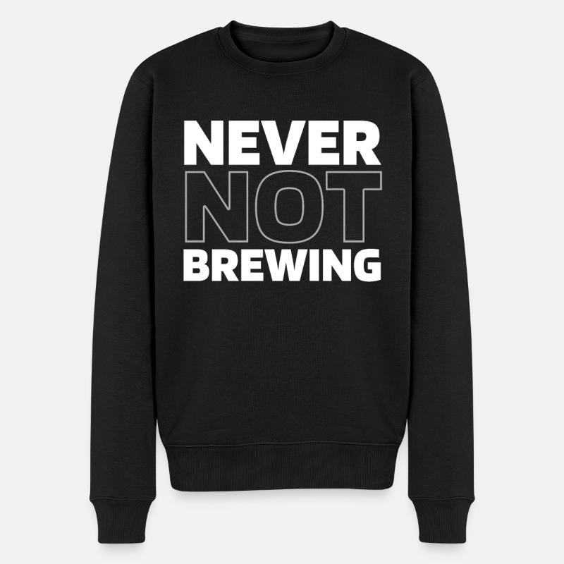 Bière artisanale Hobby Brewer - Pull Premium bio Homme - noir