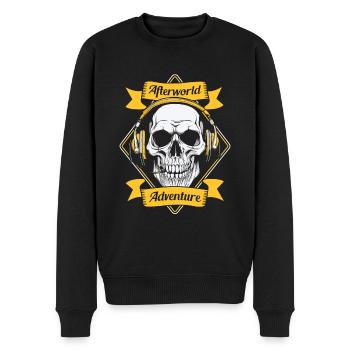 Notruf Leitstelle Einsatzzentrale - Männer Premium Bio Pullover - Schwarz - Vorne - Nico (187cm)