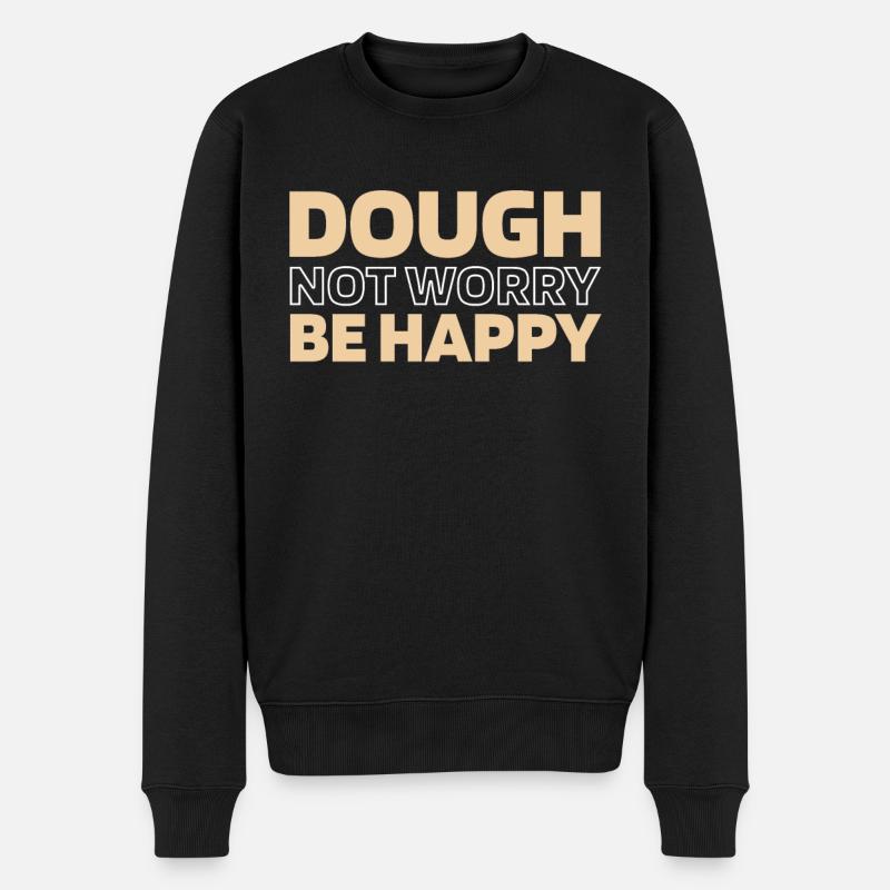 Sauerteig Brot - Männer Premium Bio Pullover - Schwarz