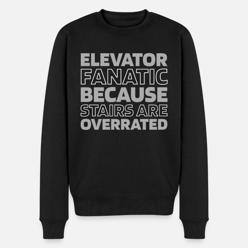 Ascenseur Ascenseur - Pull Premium bio Homme - noir