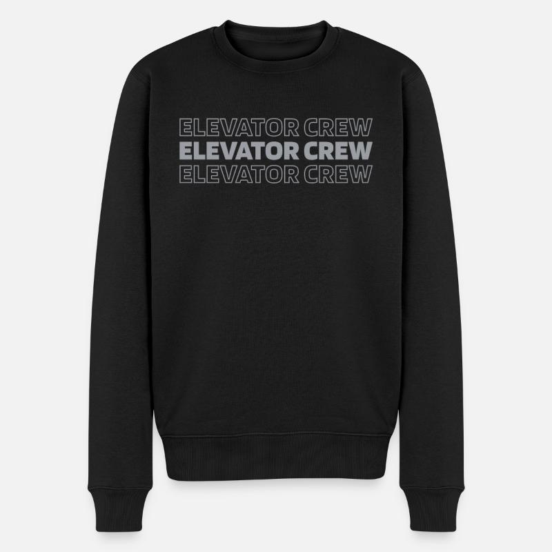 Elevator Elevator - Men's Premium Organic Jumper - black