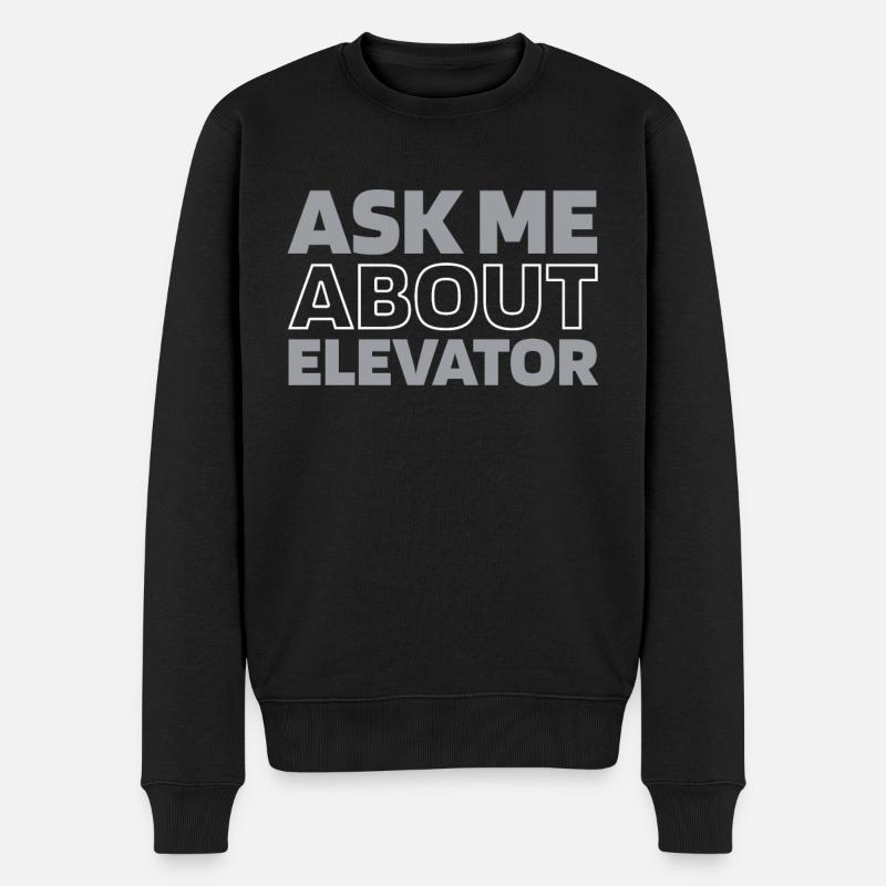 Elevator Elevator - Men's Premium Organic Jumper - black