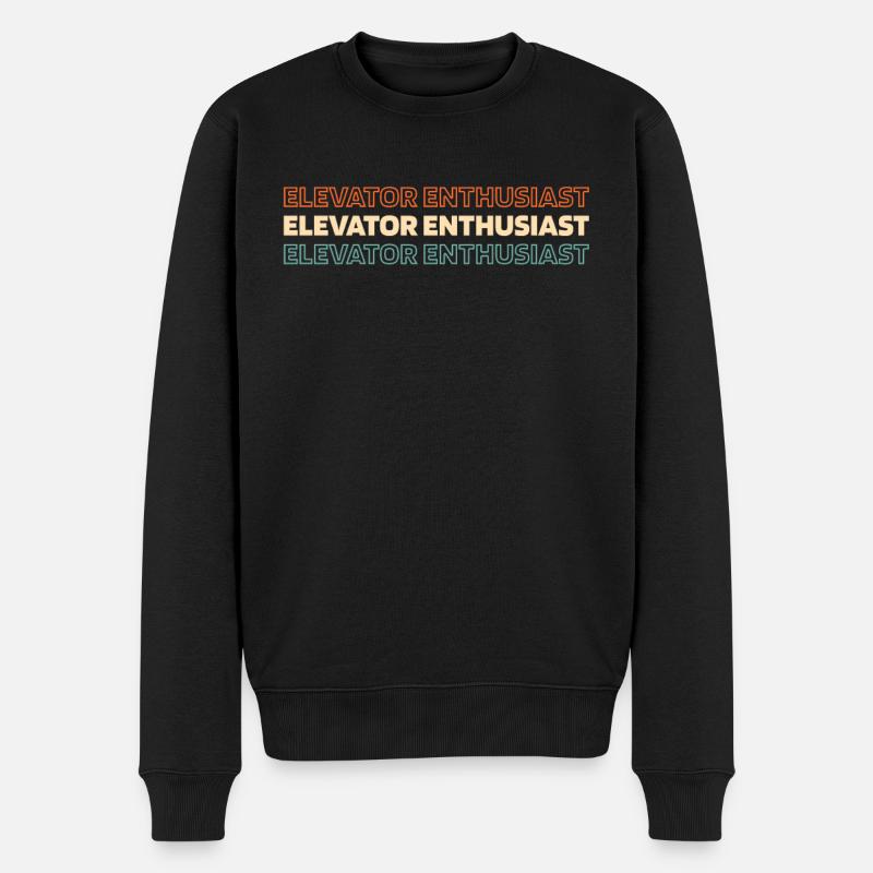 Elevator Elevator - Men's Premium Organic Jumper - black