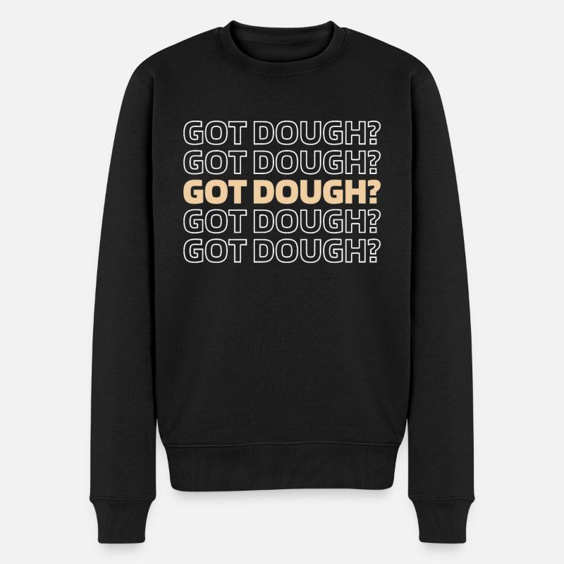Sauerteig Brot - Männer Premium Bio Pullover - Schwarz