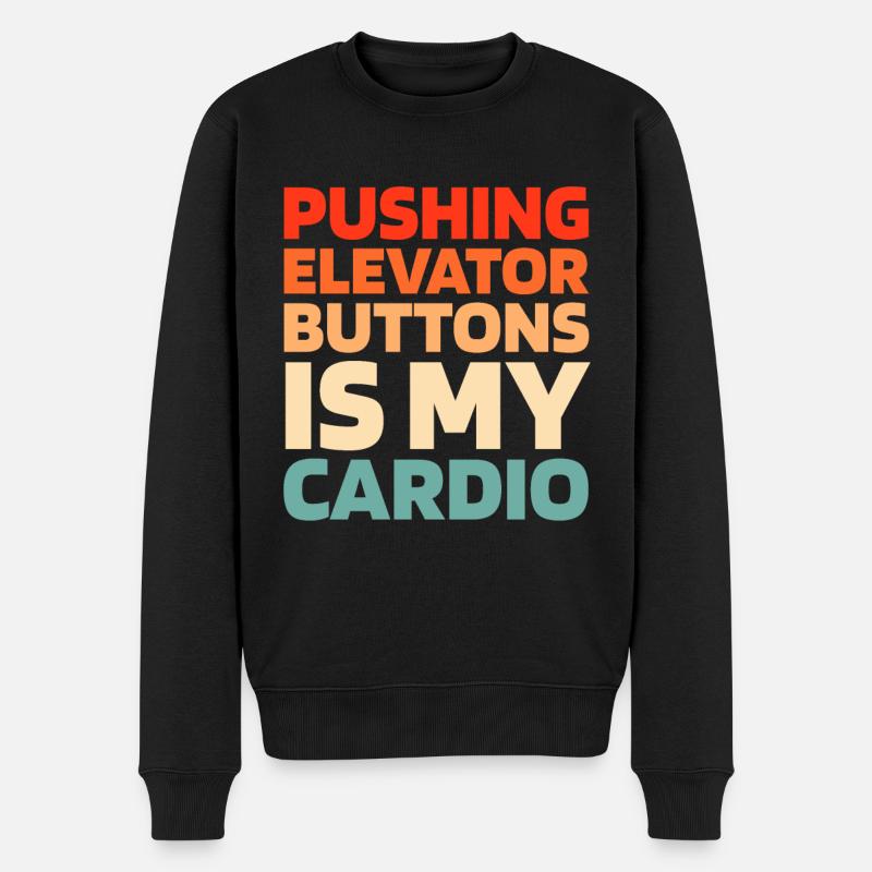 Elevator Elevator - Men's Premium Organic Jumper - black