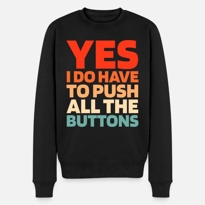 Elevator Elevator - Men's Premium Organic Jumper - black