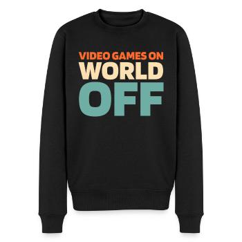 Jeux vidéo de jeux de joueurs sur World Off - Pull Premium bio Homme - noir - Devant - Nico (187cm)