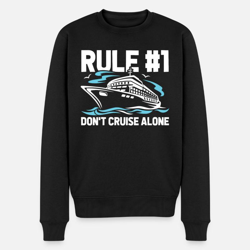 Kreuzfahrt - Männer Premium Bio Pullover - Schwarz